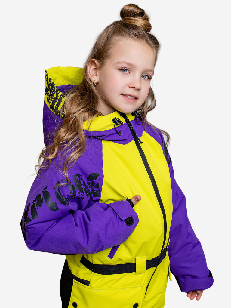 Комбинезон утепленный для девочки batik Марси лимонный