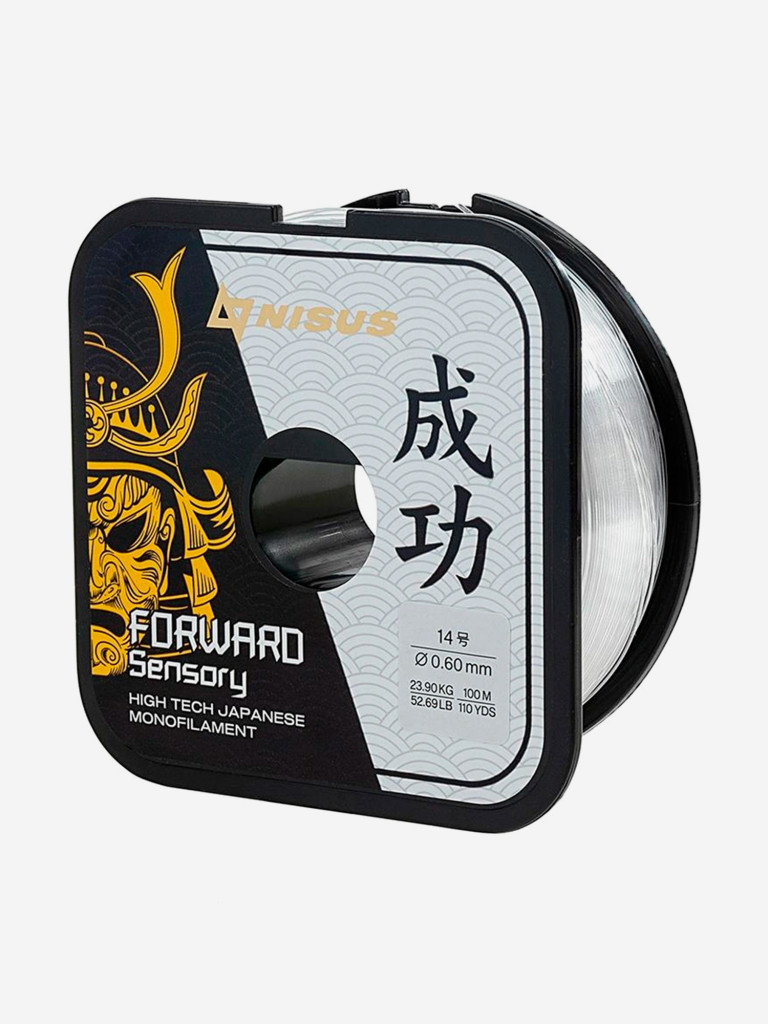 Леска для рыбалки Nisus FORWARD Sensory Nylon 0,600мм, 100м, 23,9кг, прозрачный