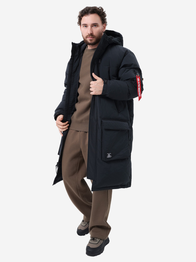 Пуховик длинный зимний мужской Long Puffer Parka Alpha Industries
