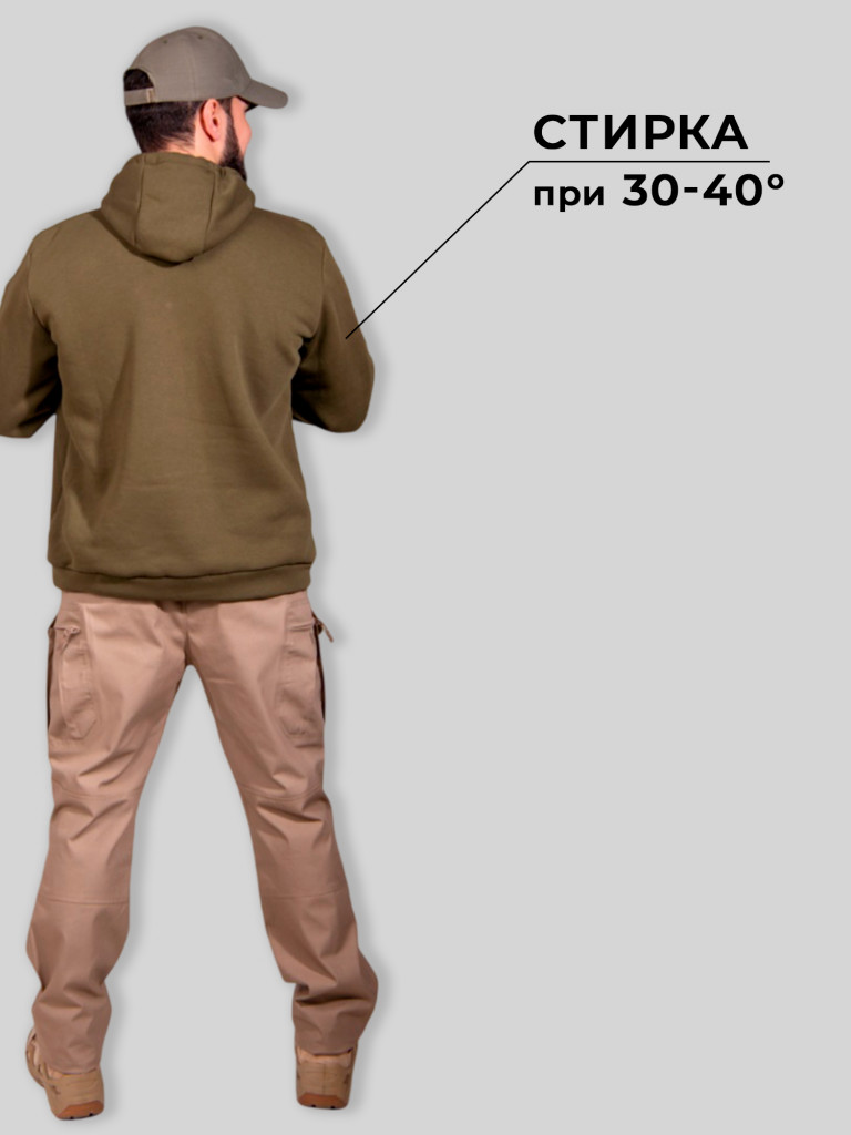 Худи для охоты и рыбалки Black Rams HBT-001 Хаки XXL