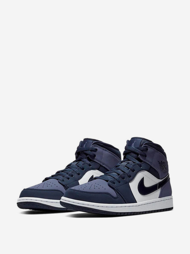 Кроссовки Jordan 1 Mid Obsidian Sanded Purple