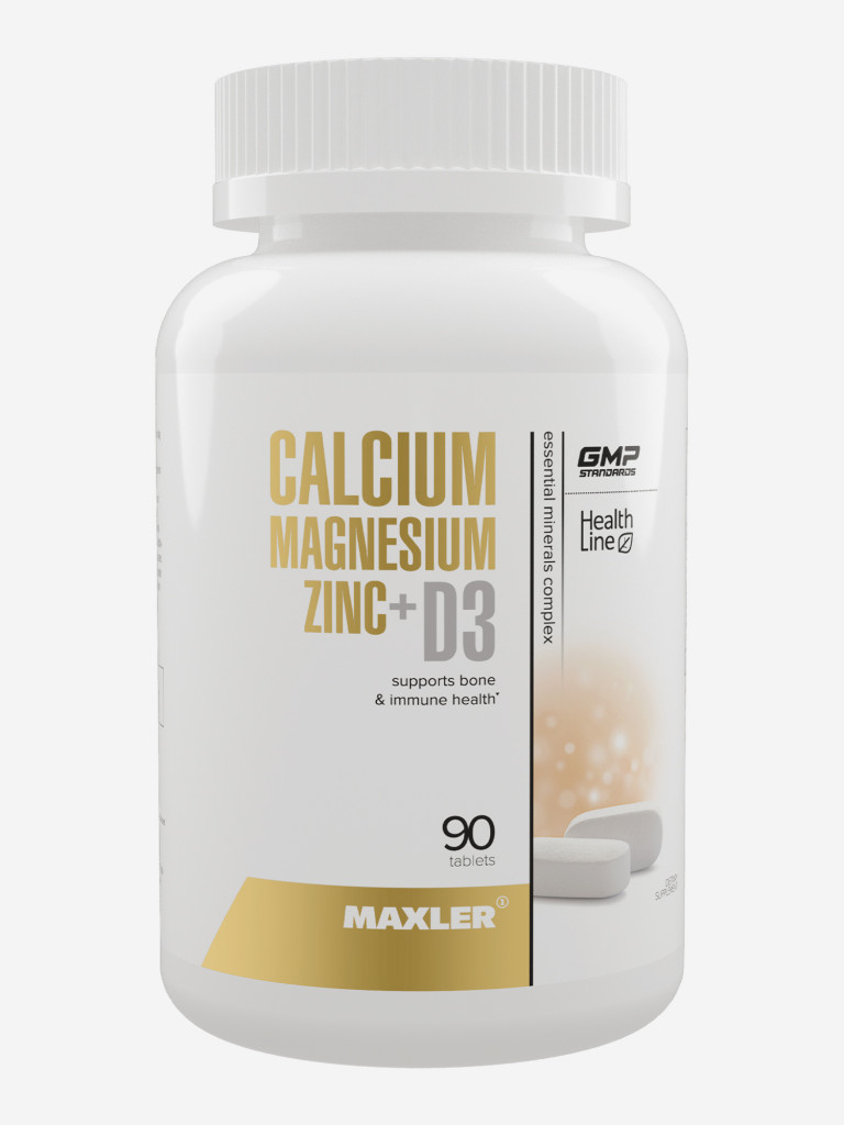 Витаминно-минеральный комплекс Кальций, магний, цинк и витамин Д3 Maxler Calcium Magnesium Zinc+D3, 90 таблеток