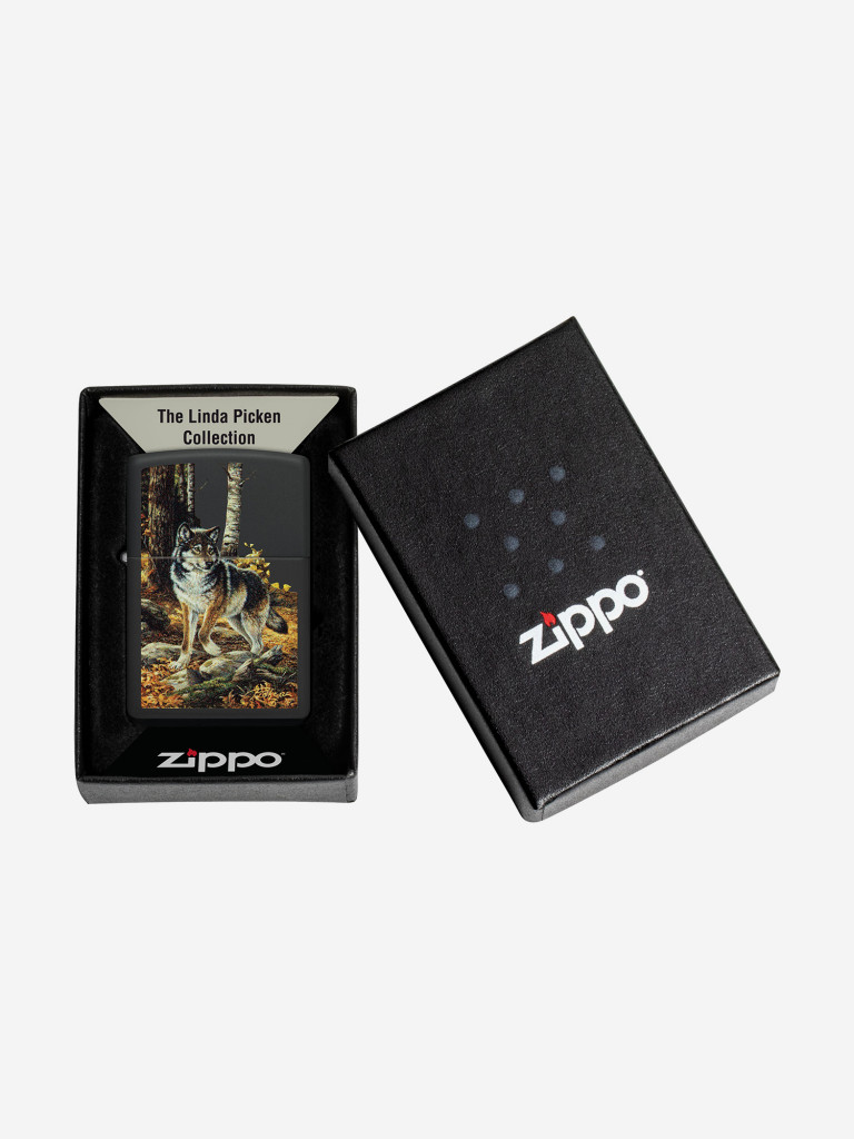 Зажигалка бензиновая ZIPPO 48970 Wolf Linda Picken