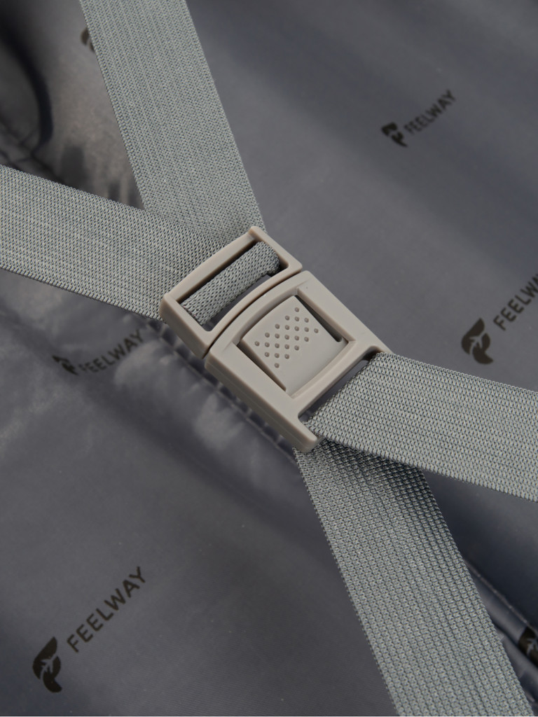 Чемодан ручная кладь S серый Feelway