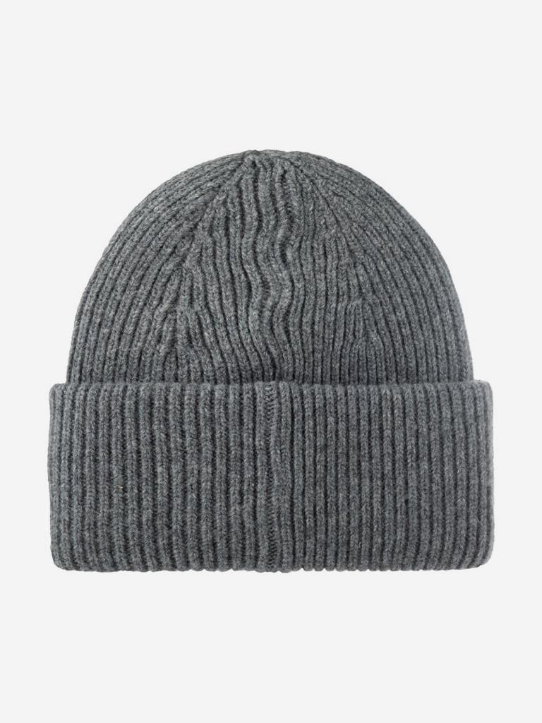 Шапка с отворотом STETSON 8599382 BEANIE WOOL (серый)
