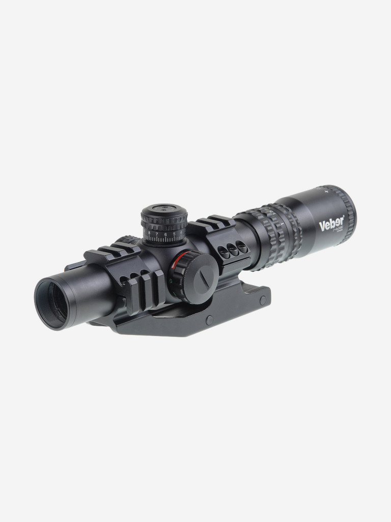 Прицел оптический Veber Black Russian 1-4х24 RG загонник