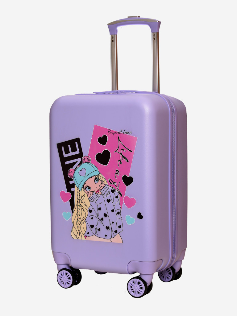 Чемодан детский BEYOND TIME G233 Милашка сиреневый