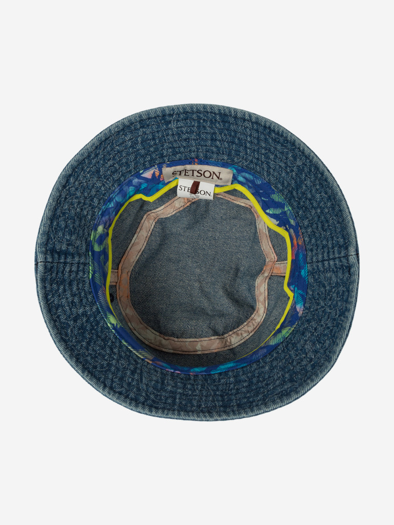 Панама STETSON 1811922 BUCKET DENIM PAISLEY STETSON FESTIVAL (синий)