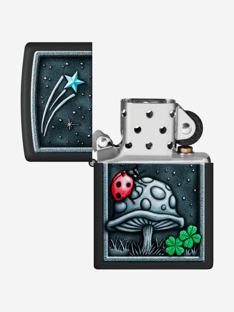 Зажигалка Zippo Ladybug Design Black Matte