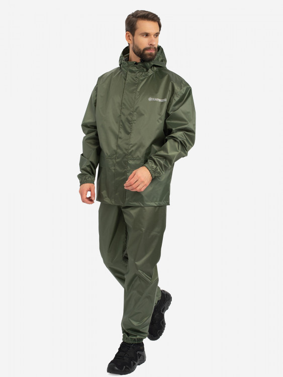 Костюм-дождевик мужской Huntsman ВВЗ Склон-2 для рыбалки и охоты, ткань таффета 3000 мм вод.ст.