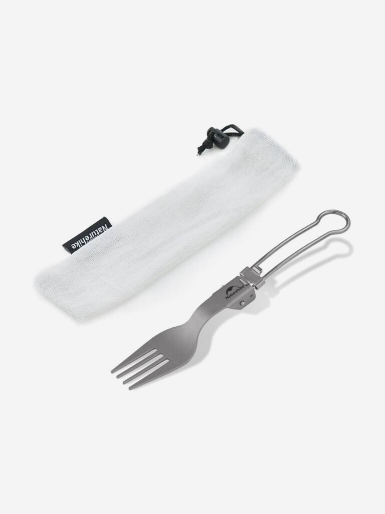Вилка титановая складная Naturehike Titanium Alloy Outdoor Travel Folding Tableware Fork NH19C001-J