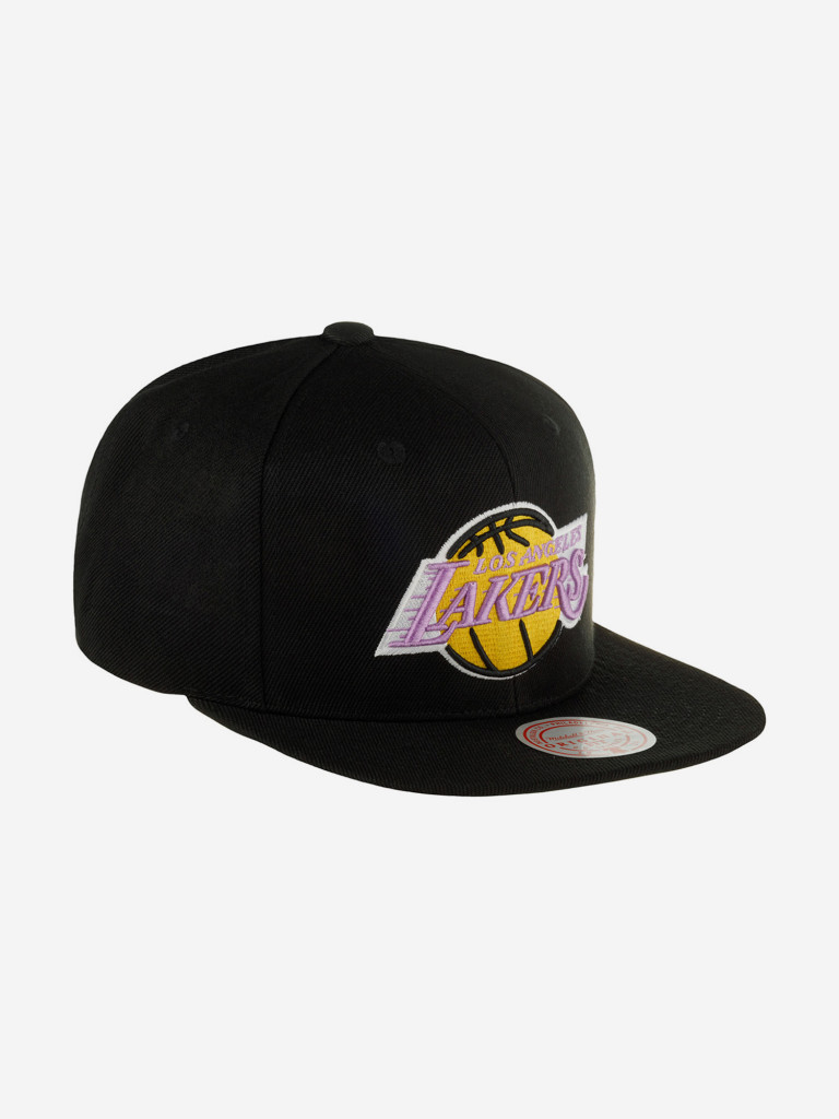 Бейсболка с прямым козырьком MITCHELL NESS 6HSSJS19079-LALBKCK Los Angeles Lakers NBA (черный)