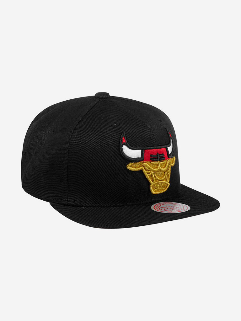 Бейсболка с прямым козырьком MITCHELL NESS 6HSSMM19489-CBUBLCK Chicago Bulls NBA (черный)
