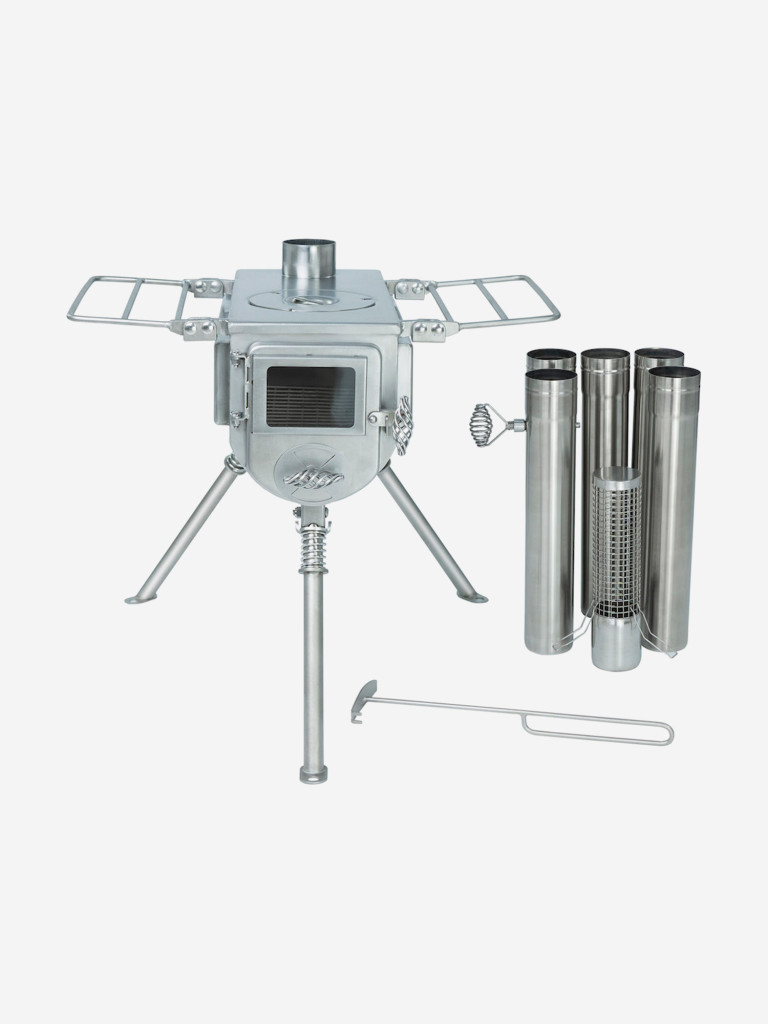 Печь-камин для палатки Winnerwell Woodlander Small Double View D53 мм, нерж. ст. AISI 304
