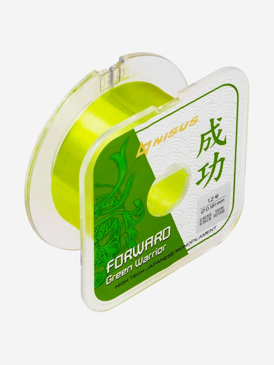 Леска для рыбалки Nisus FORWARD Green Warrior Nylon 0,181мм, 100м, 2,9кг, оливковый