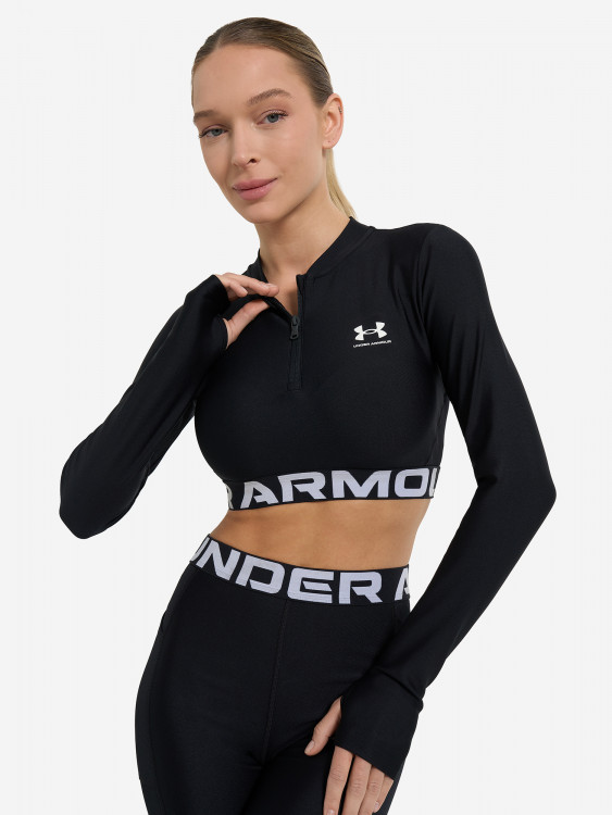 Лонгслив женский Under Armour Heatgear Rib