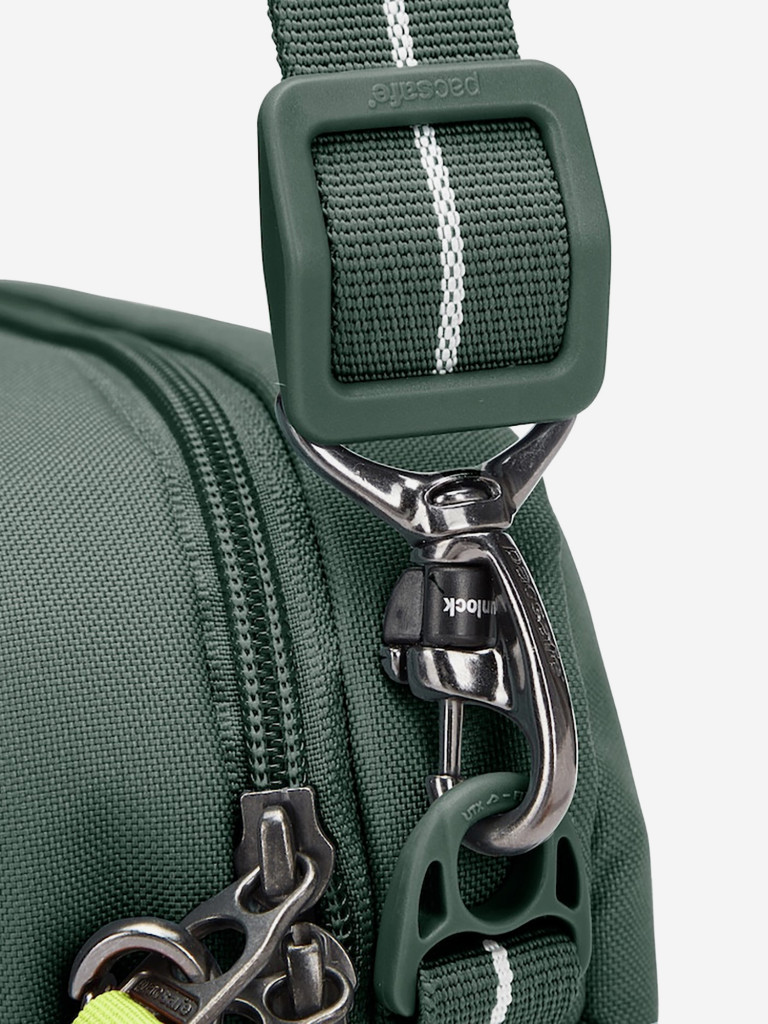 Сумка антивор Pacsafe GO crossbody, Spruce Green, 2,5 л.