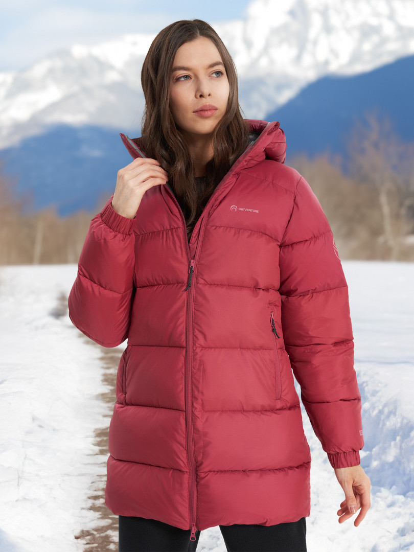 Пуховик женский Outventure Alakol Красный 8999₽