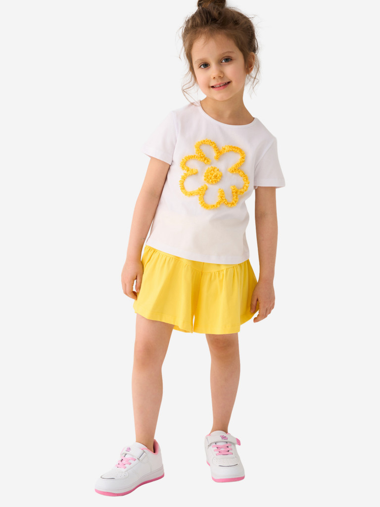 Комплект для девочек: футболка, шорты PlayToday