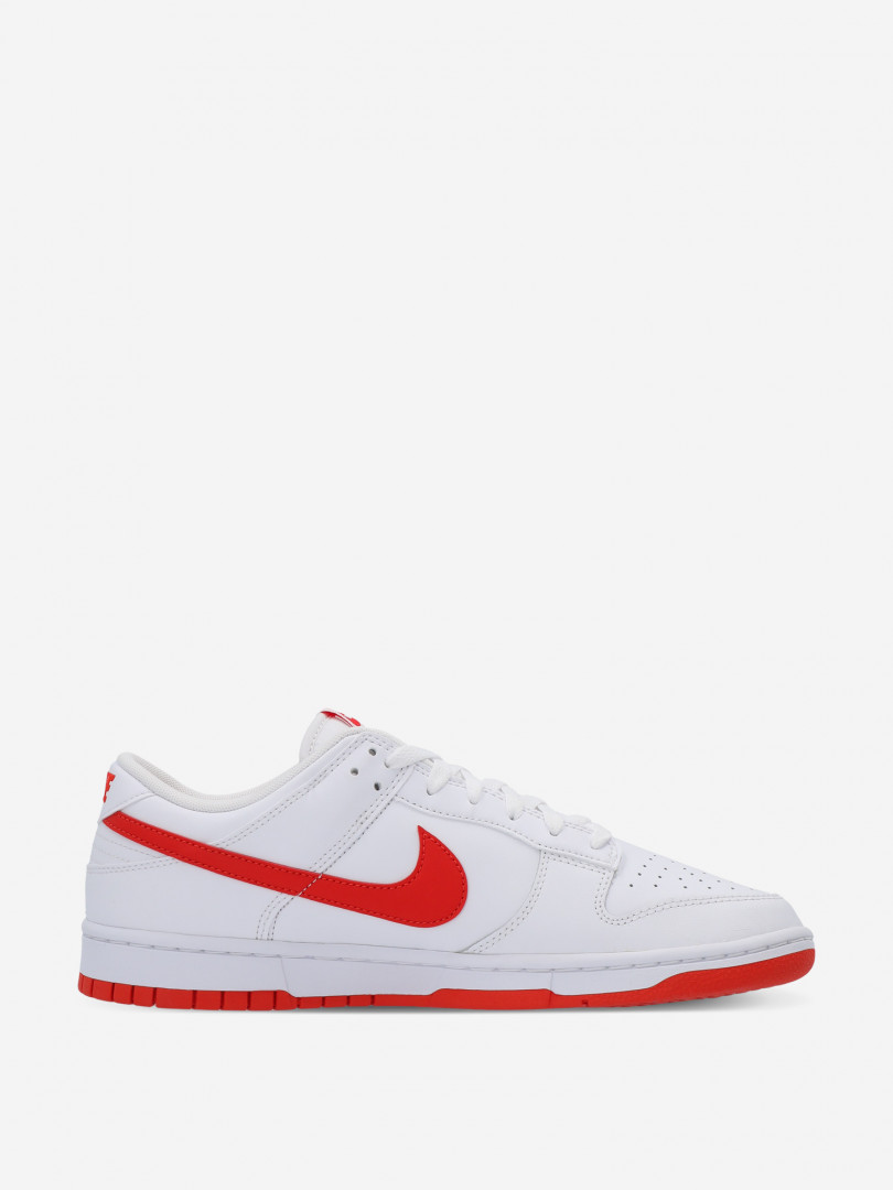 фото Кеды мужские nike dunk low retro, белый