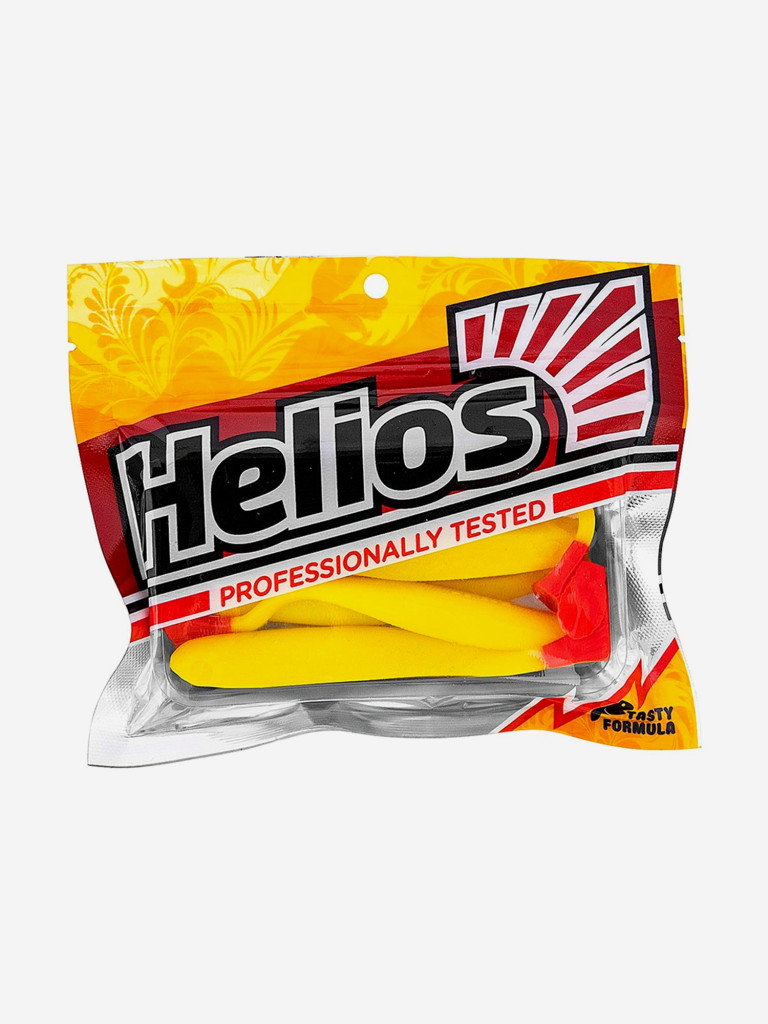 Мягкая приманка Helios Jumbo, 4,95'' / 12,5 см, Yellow RT, 5 шт (HS-7-038)