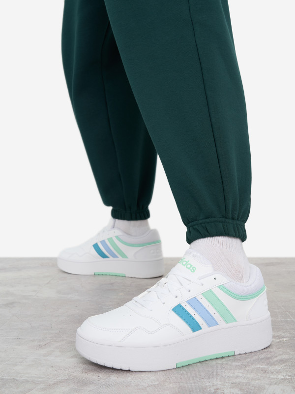 Кеды женские adidas Hoops 3.0 Bold арт. IH0183 голубой/мятный/белый цвет — купить за 5499 руб. со скидкой 50 %, отзывы в интернет-магазине Спортмастер