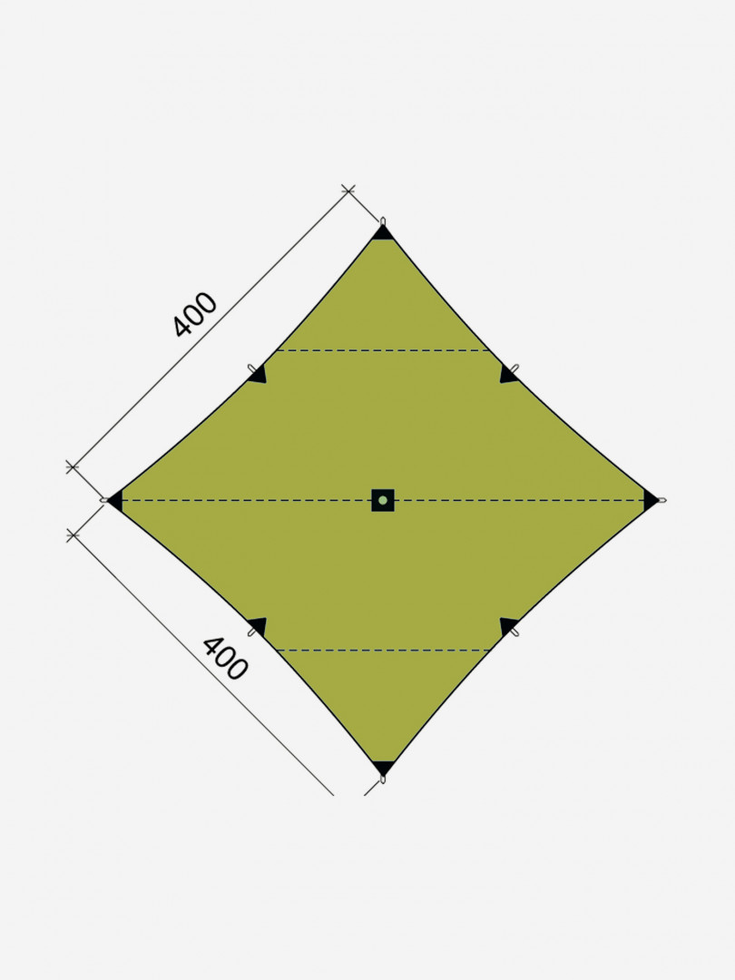 фото Тент bask canopy v3 4x4, зеленый