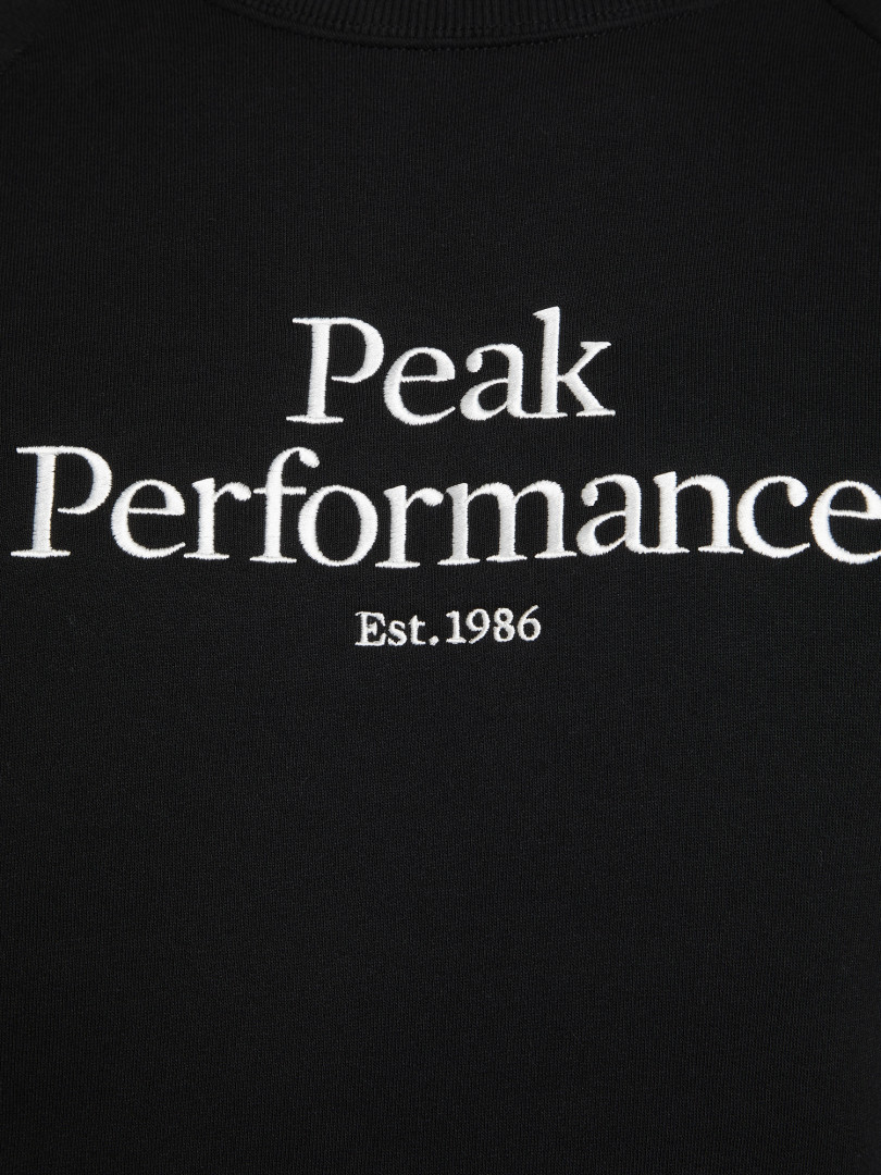 фото Свитшот мужской peak performance original, черный