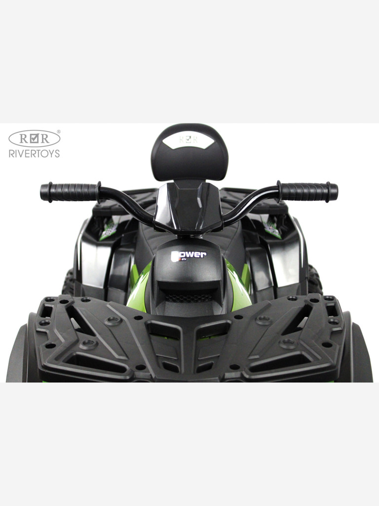 Детский электроквадроцикл RIVERTOYS T001TT 4WD зеленый