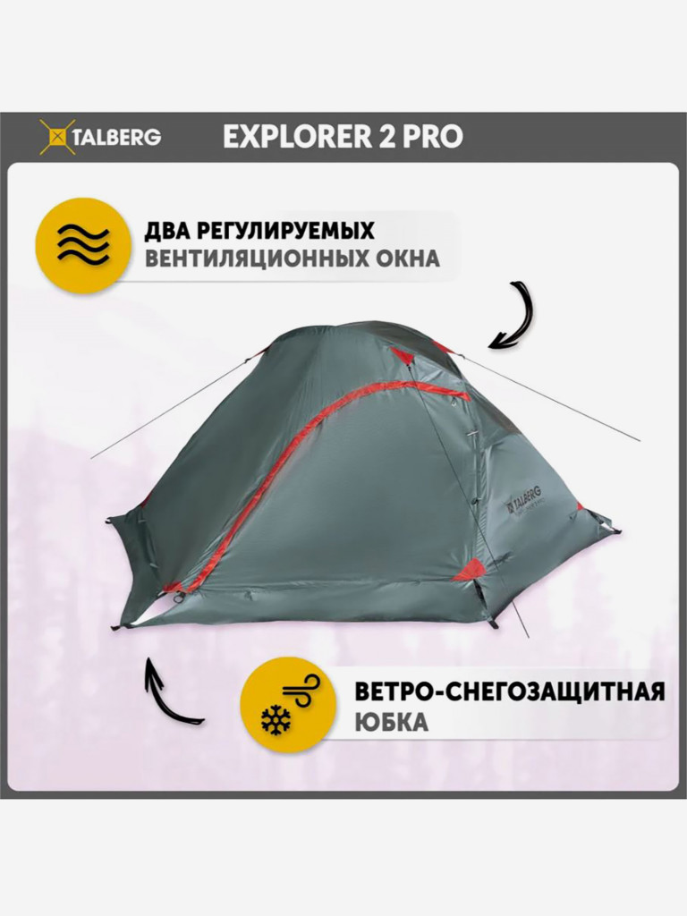 Палатка EXPLORER 2 PRO Talberg (зеленый)
