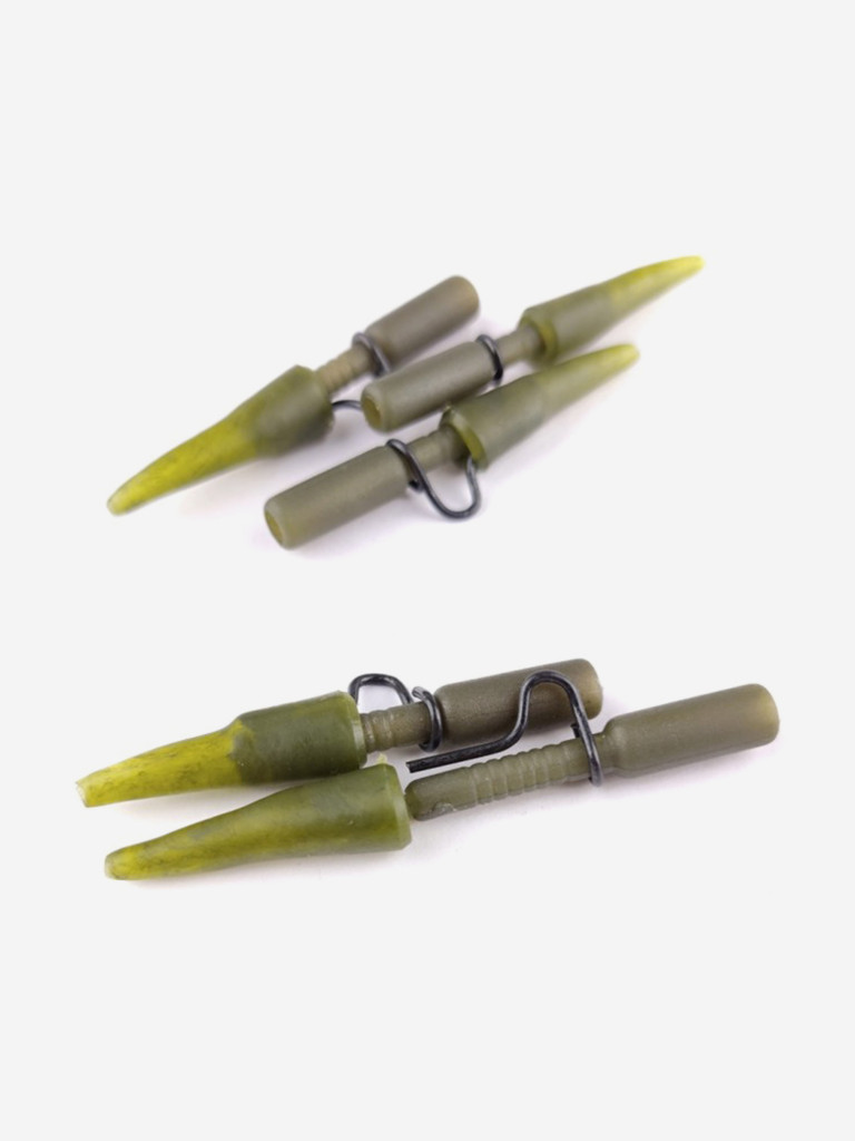 Клипса безопасная усиленная с конусом CARP PRO Lead Clip + Tail Rubber 5шт