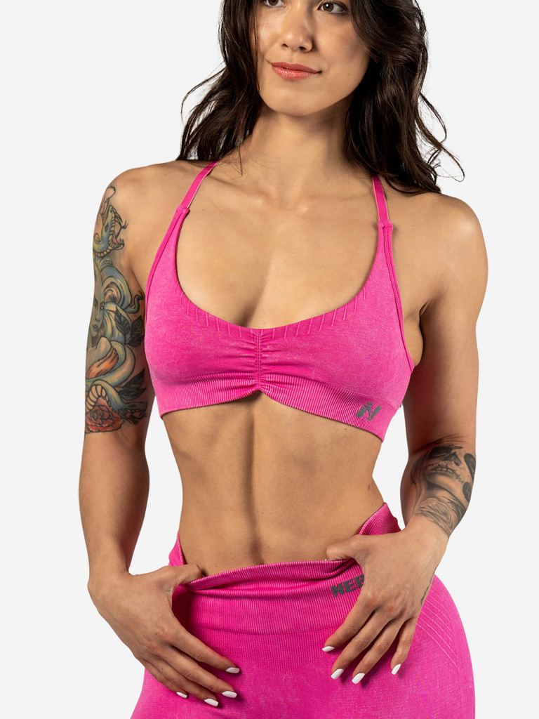 Топ спортивный женский Sports Bra TOTALLY SEAMLESS Black 305