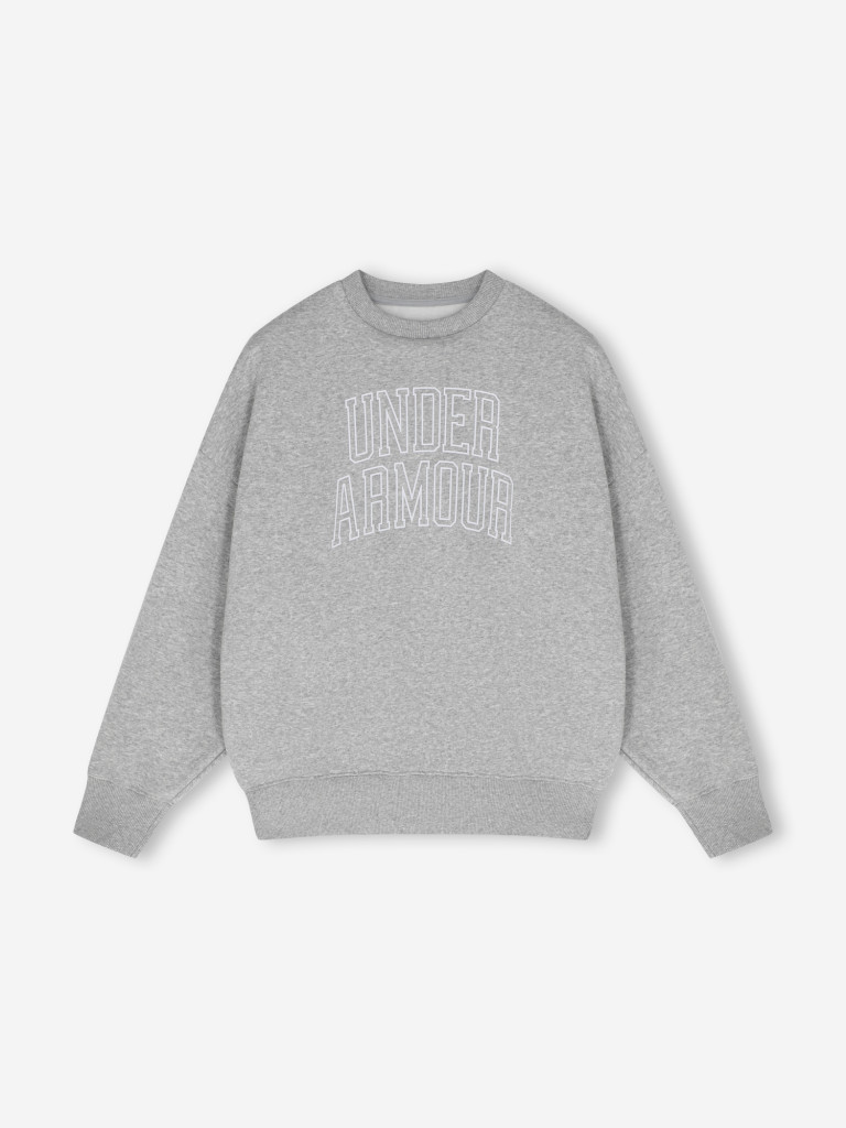 Свитшот женский оверсайз Under Armour Rival Flc OS Varsity Crew