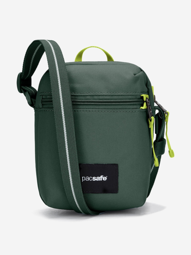 Сумка антивор Pacsafe GO Micro Crossbody, зеленый, 1,5 л.