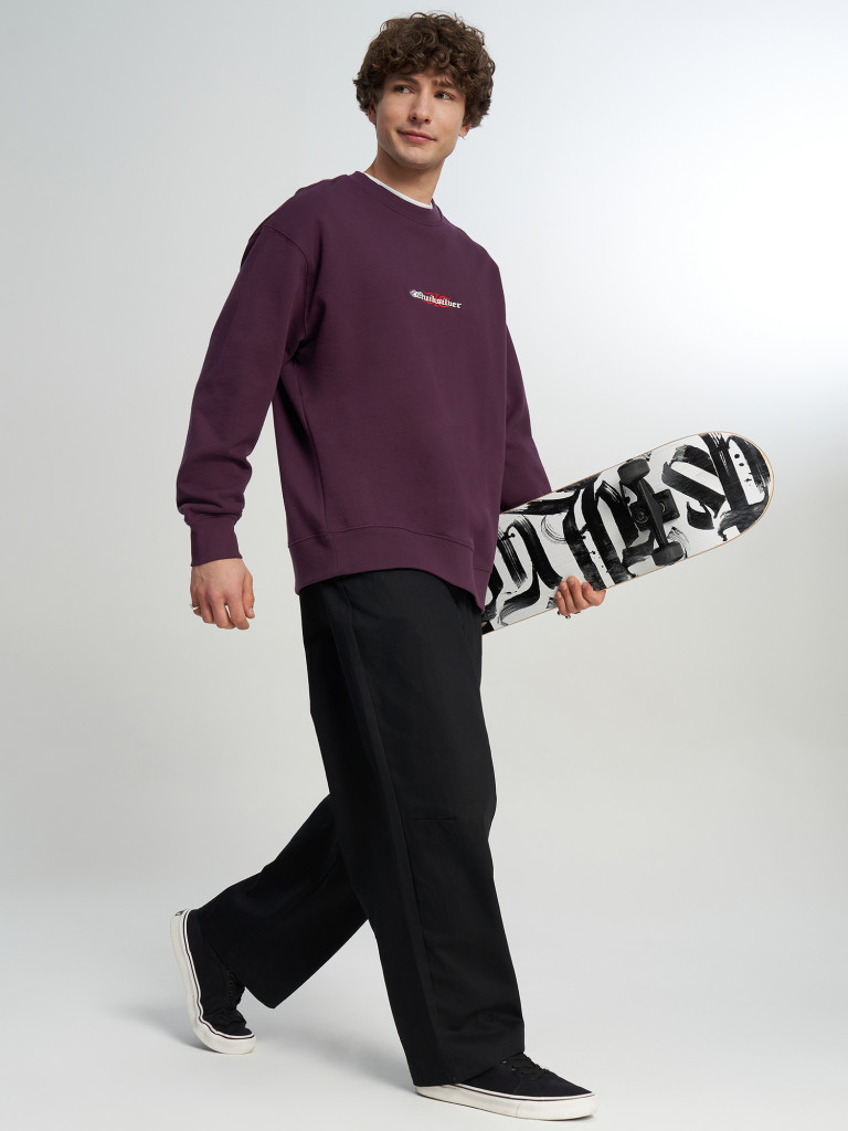 Свитшот мужской оверсайз Quiksilver Mercury Trident Crew