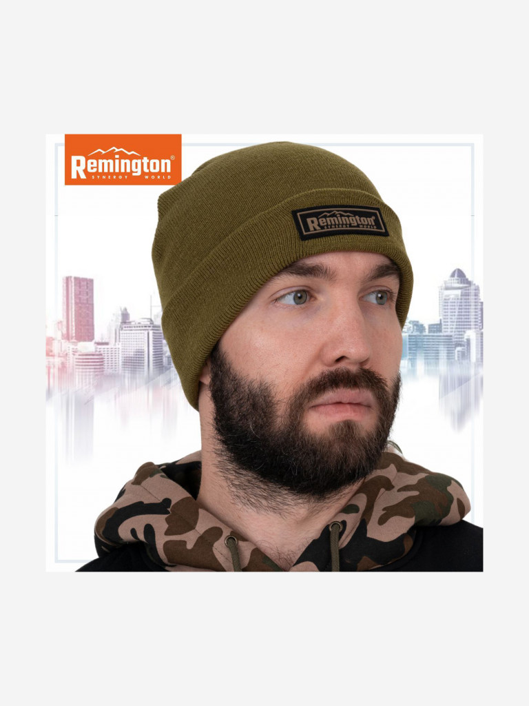 Шапка Remington двусторонняя Тight knit brown