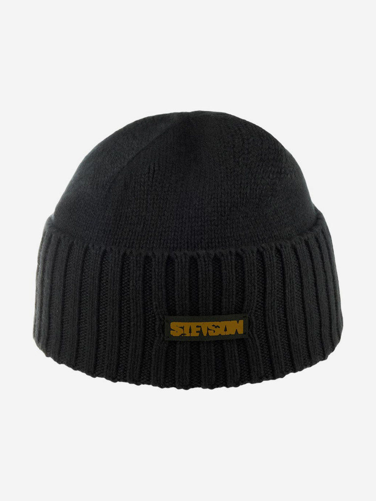 Шапка с отворотом STETSON 8599215 BEANIE WOOL/CASHMERE (серый)