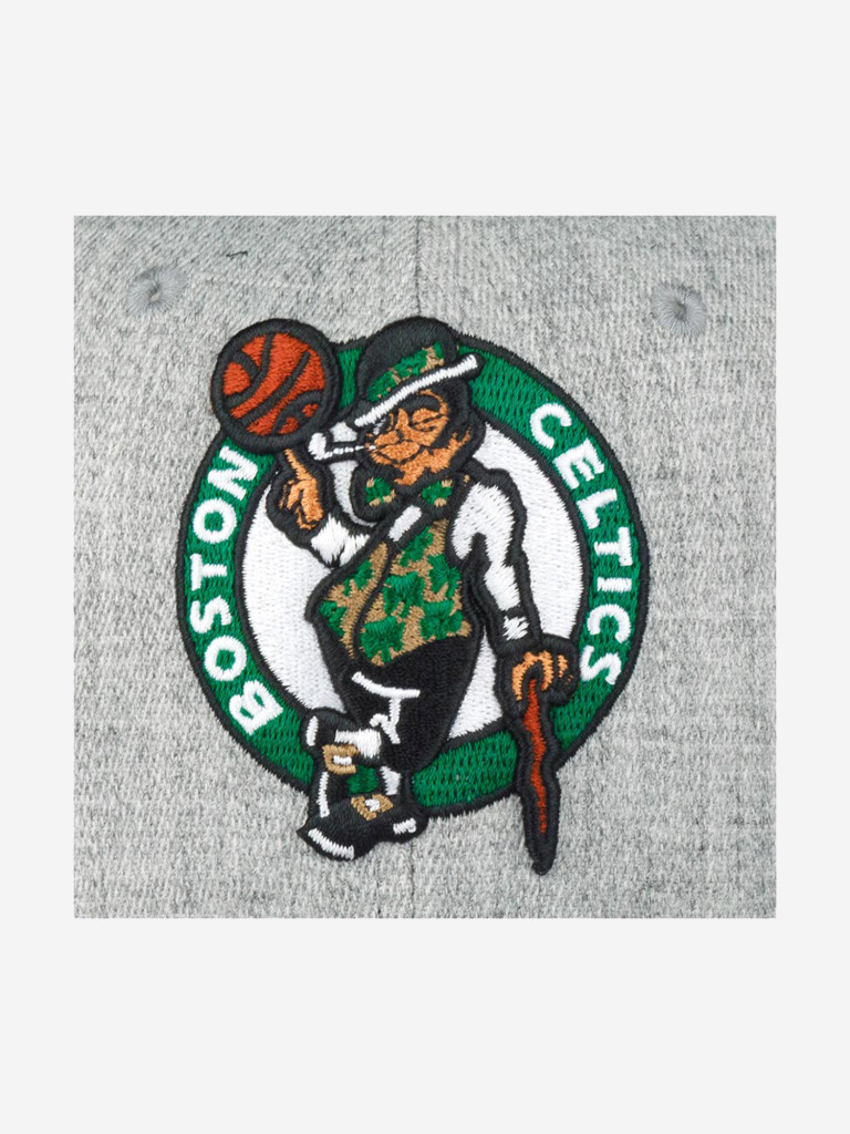 Бейсболка MITCHELL NESS HHSS3273-BCEYYPPPGYHT Boston Celtics NBA (серый)