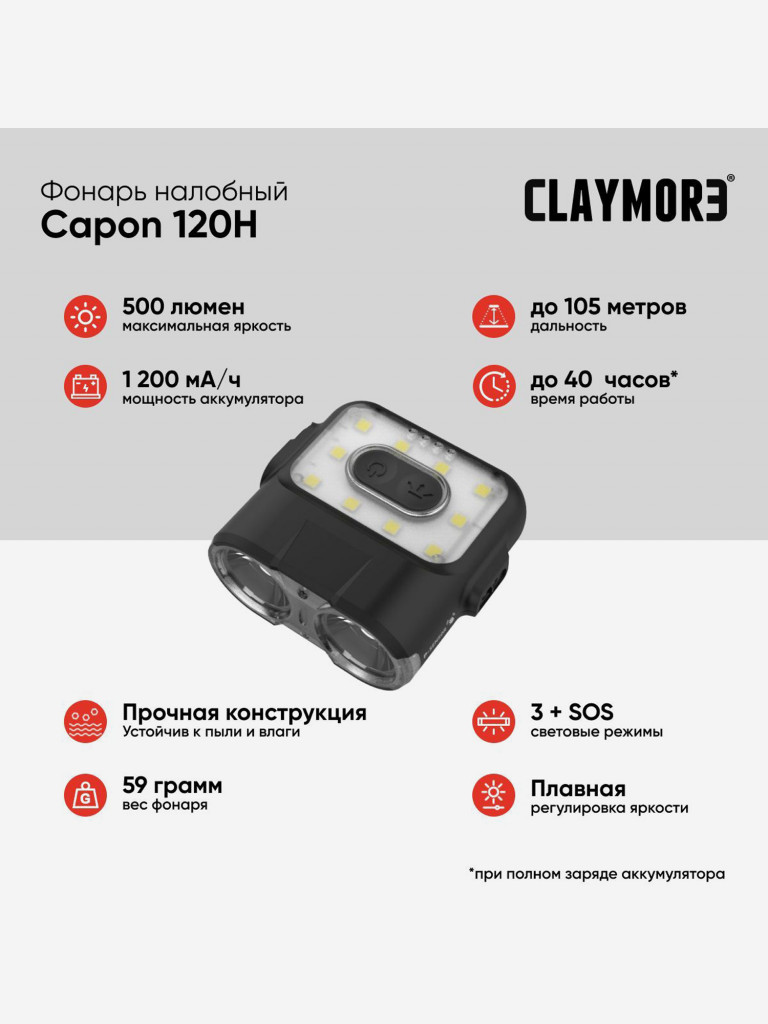 Фонарь CLAYMORE Capon 120H