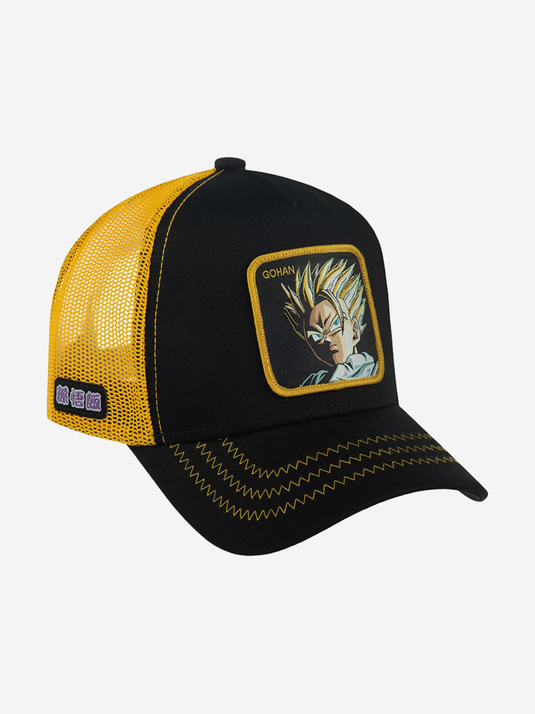 Бейсболка с сеточкой CAPSLAB CL/DBZ/1/SUP Dragon Ball Gohan Saiyan (черный)