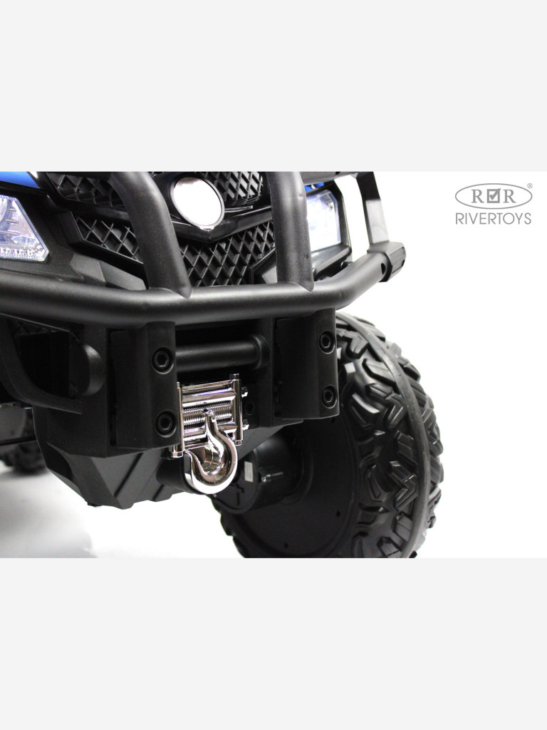 Детский электроквадроцикл RIVERTOYS T001TT 4WD синий