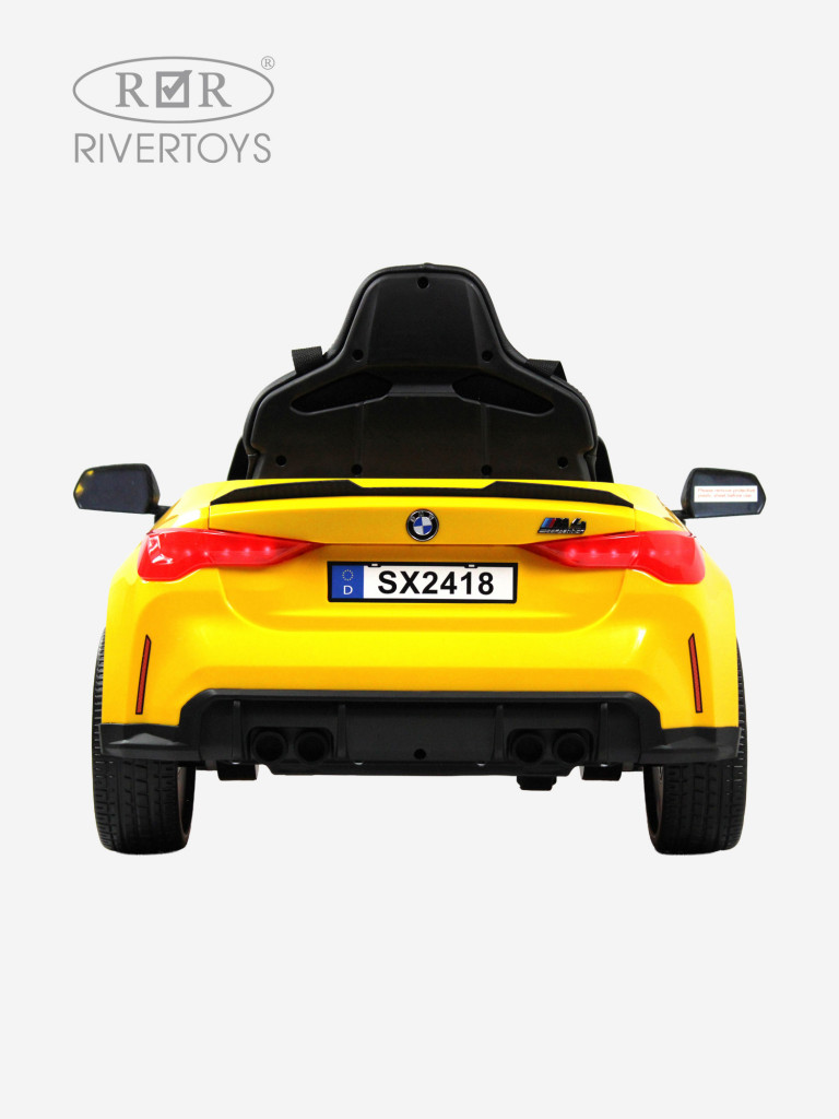Детский электромобиль RIVERTOYS BMW M4 (A004AA) желтый