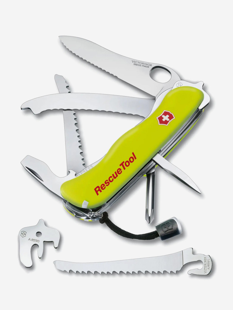 Нож складной Victorinox Rescue Tool One Hand, 111 мм, 14 функций