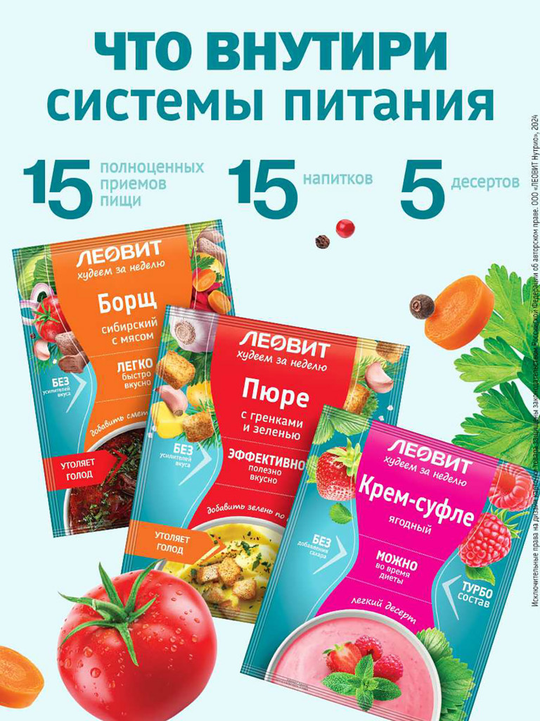 Русская диета диетического питания ЛЕОВИТ Кейс