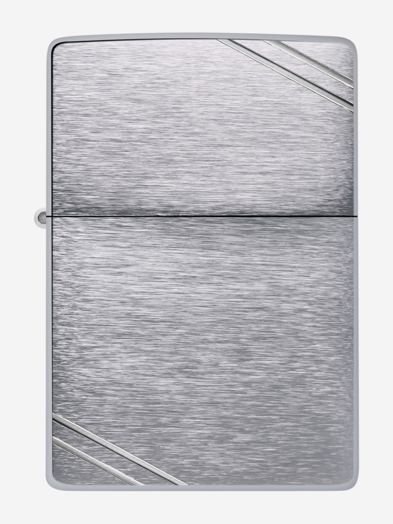 Зажигалка Zippo 230 Replica Vintage Brushed Chrome, серебристая матовая