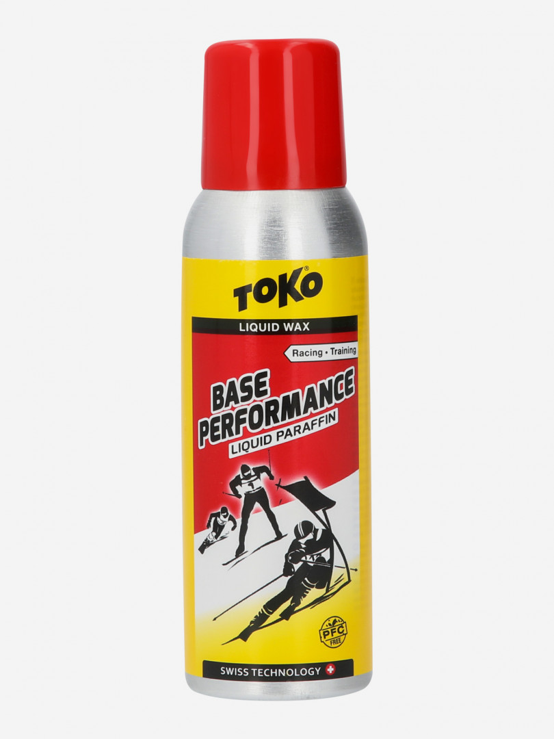 фото Мазь скольжения toko base performance liquid paraffin yellow 100 мл 2c/-11c, желтый