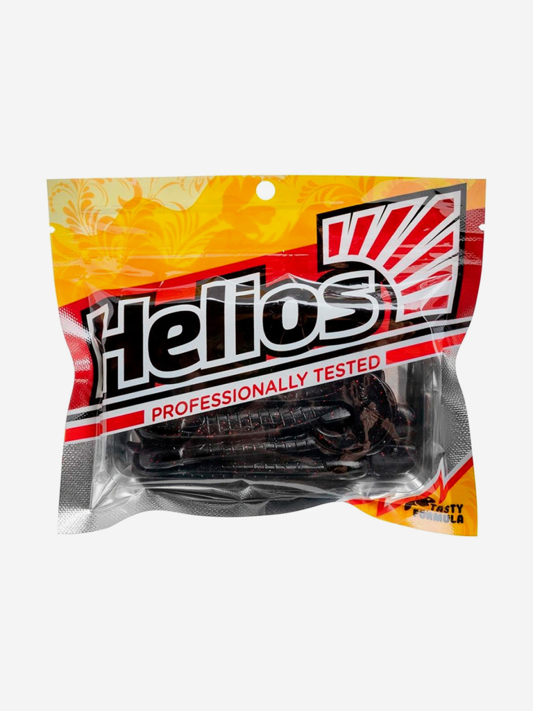 Мягкая приманка Helios Long Hybrid, 3,55" / 9,0 см, Dark Star, 7 штук (HS-15-047)