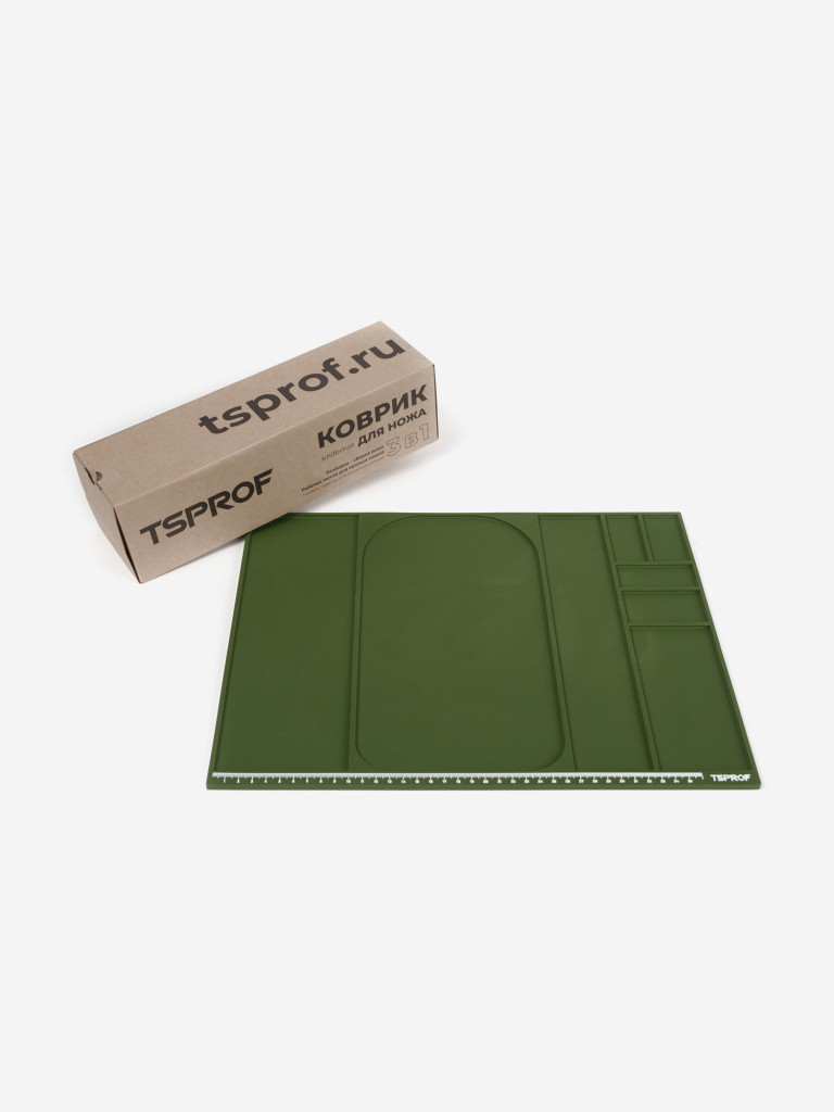 Коврик TSPROF для сборки, разборки, заточки ножей (зеленый)