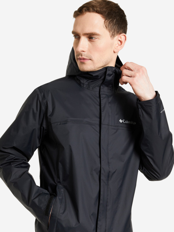 Ветровка мужская Columbia Watertight II Jacket черный цвет — купить за 8999 руб., отзывы в интернет-магазине Спортмастер