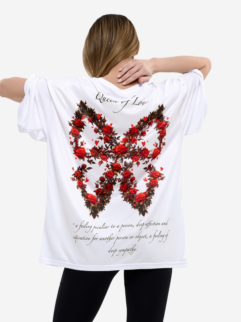 Футболка женская Bona Fide OVERSIZE T-shirt "Queen of Love"